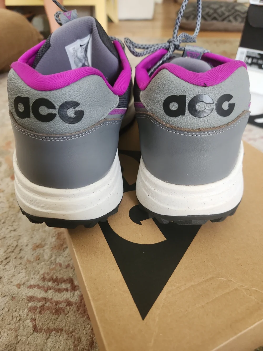 Size 14 - Nike ACG Lowcate Smoke Grey Vivid Purple With Box